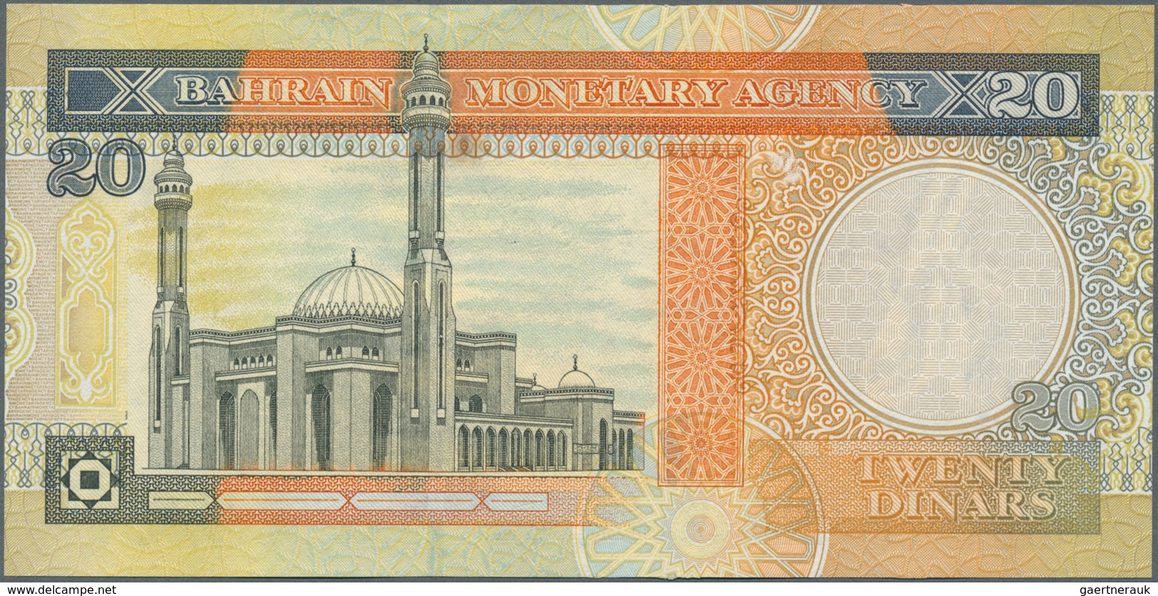 01109 Bahrain: Set Of 2 CONSECUTIVE Banknotes Of 20 Rials ND P. 24 With Serial Numbers #577024 & #577025, - Bahrein