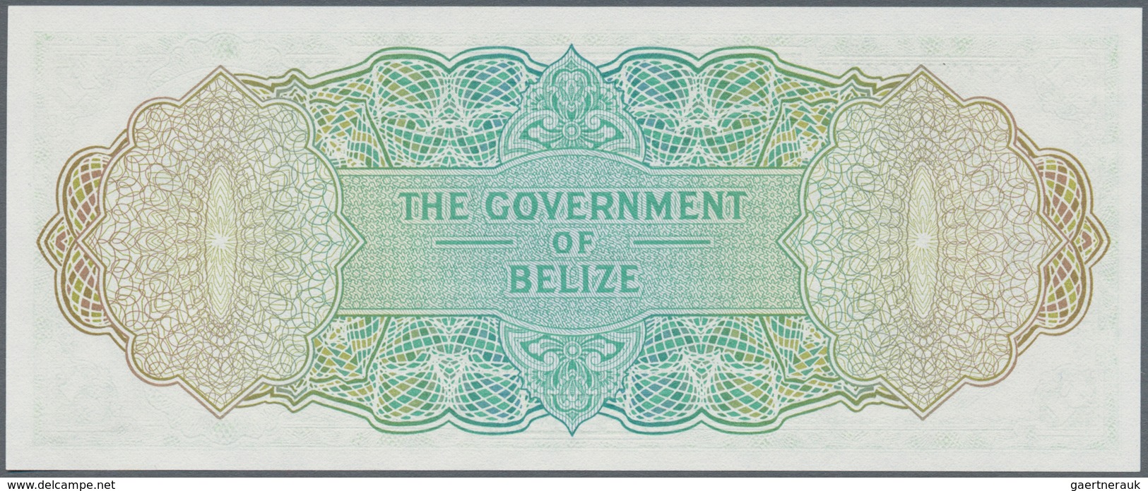 01138 Belize: Set Of 2 Banknotes Containing 5 Dollars 1980 P. 39 (UNC), 1 Dollar 1976 P. 33c (UNC), Nice S - Belice