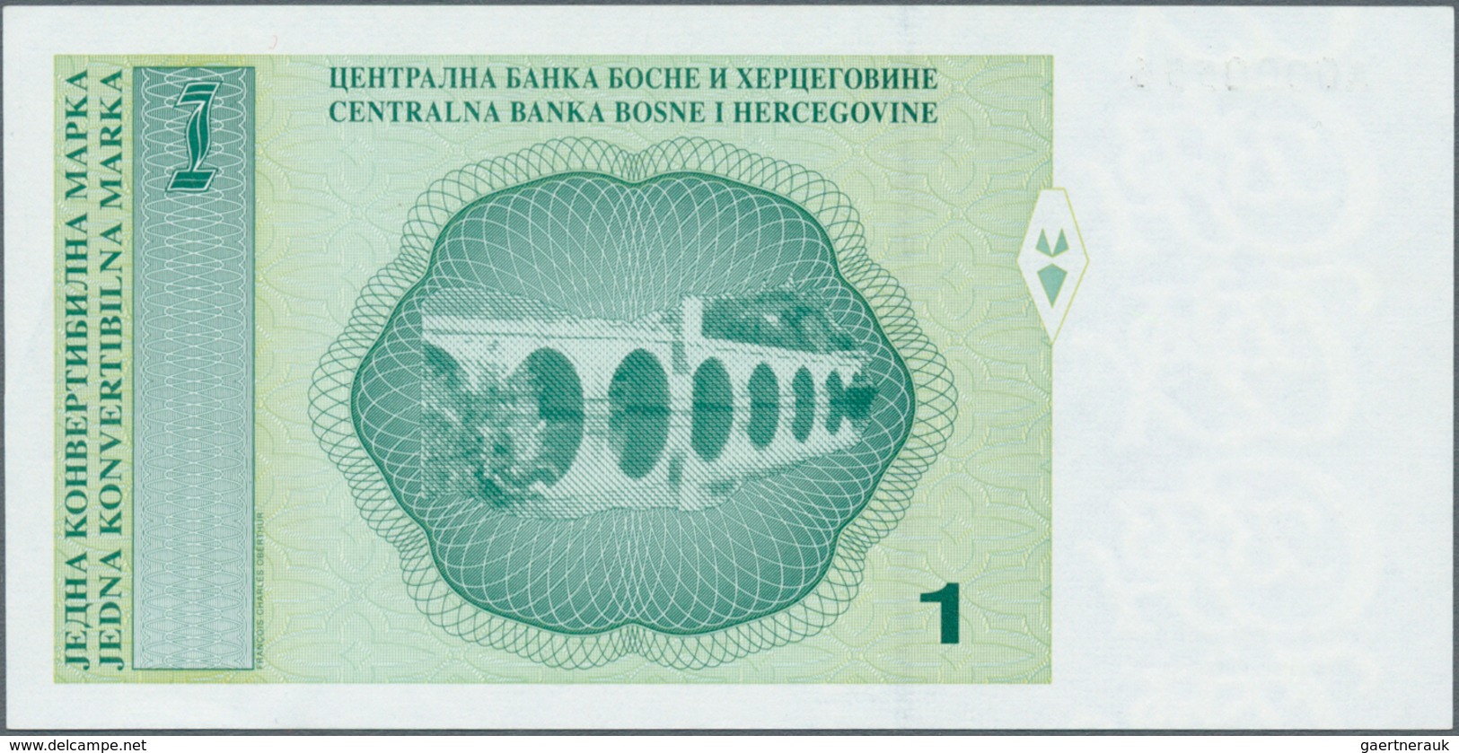 01149 Bosnia & Herzegovina / Bosnien & Herzegovina: 1 Convertible Mark 1998 P. 60 With Low Serial Number # - Bosnia And Herzegovina