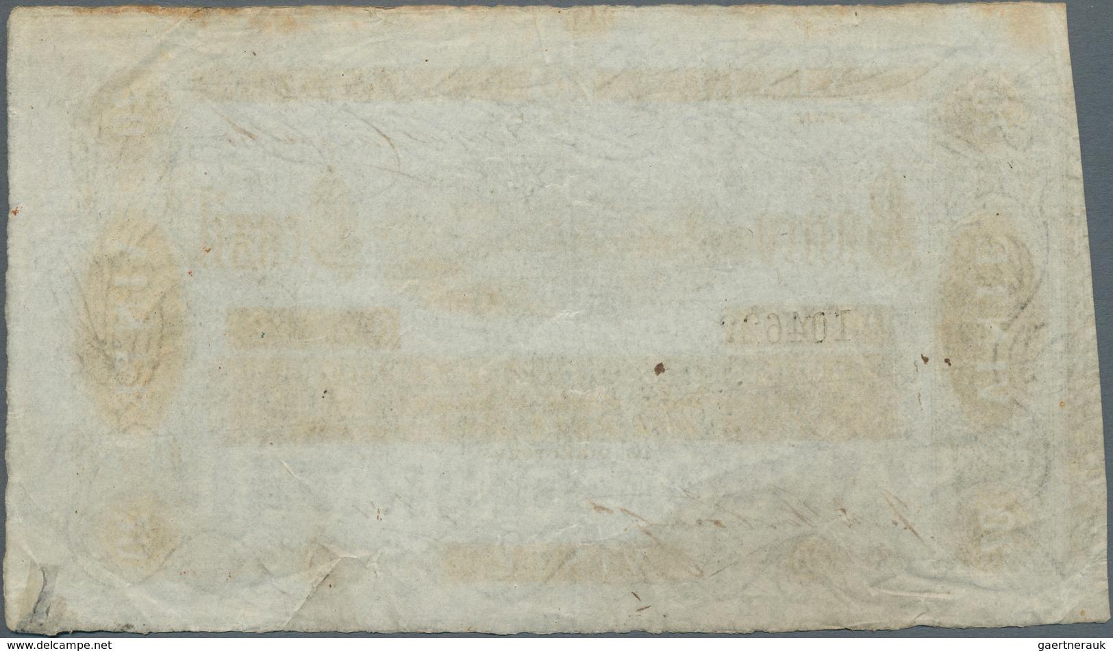 01156 Brazil / Brasilien: 20 Mil Reis ND(1856) P. S246, Creases In Paper, Tear At Lower Right Fixed With S - Brasile