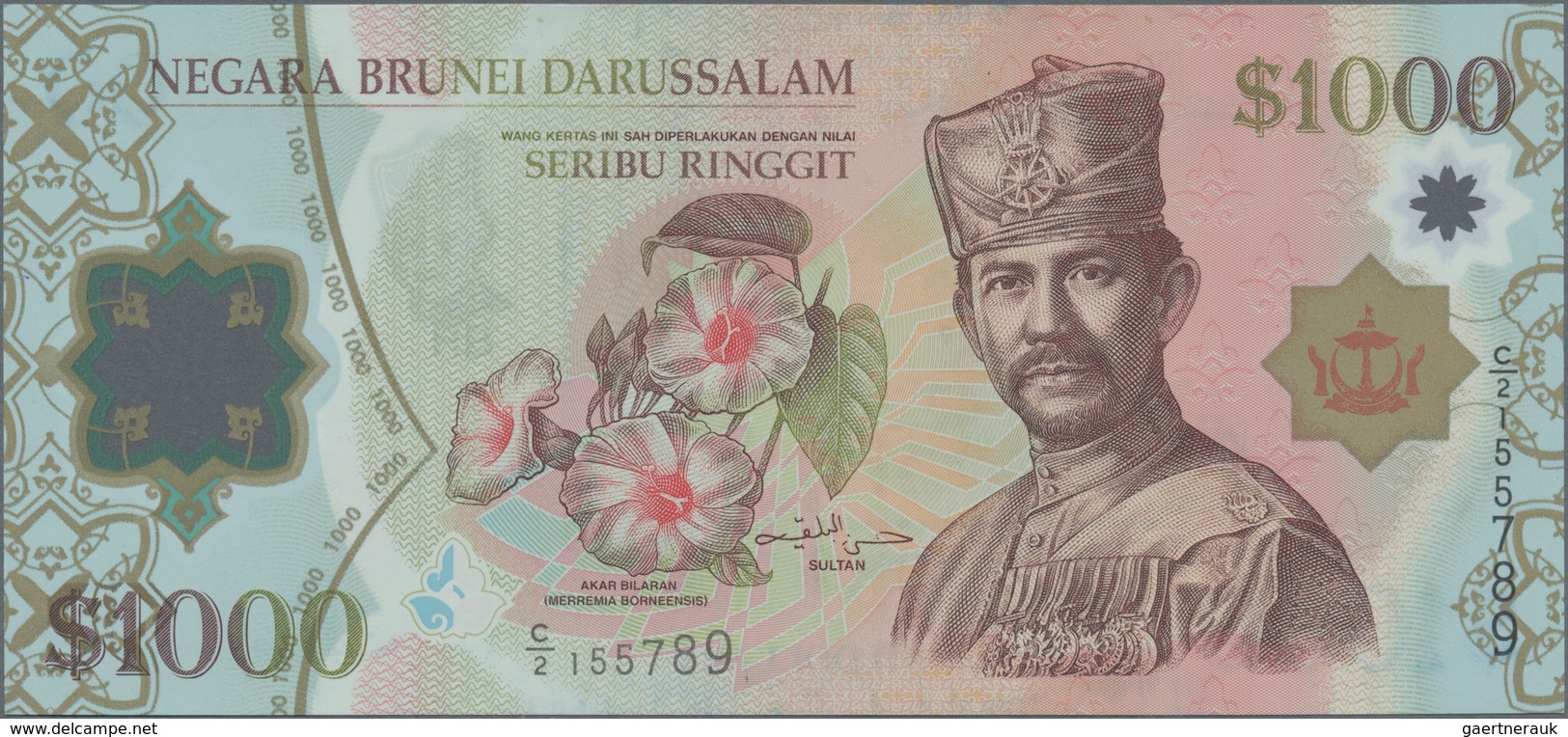 01198 Brunei: 1000 Ringgit 2006, P.32 In Perfect UNC Condition - Brunei