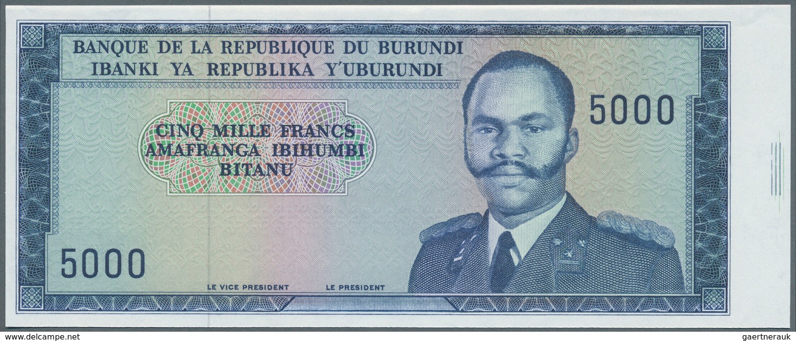 01240 Burundi: Set Of 2 Progressive Proofs Of 5000 Francs ND P. 26a(p). The First Proof Has A Complete Pri - Burundi