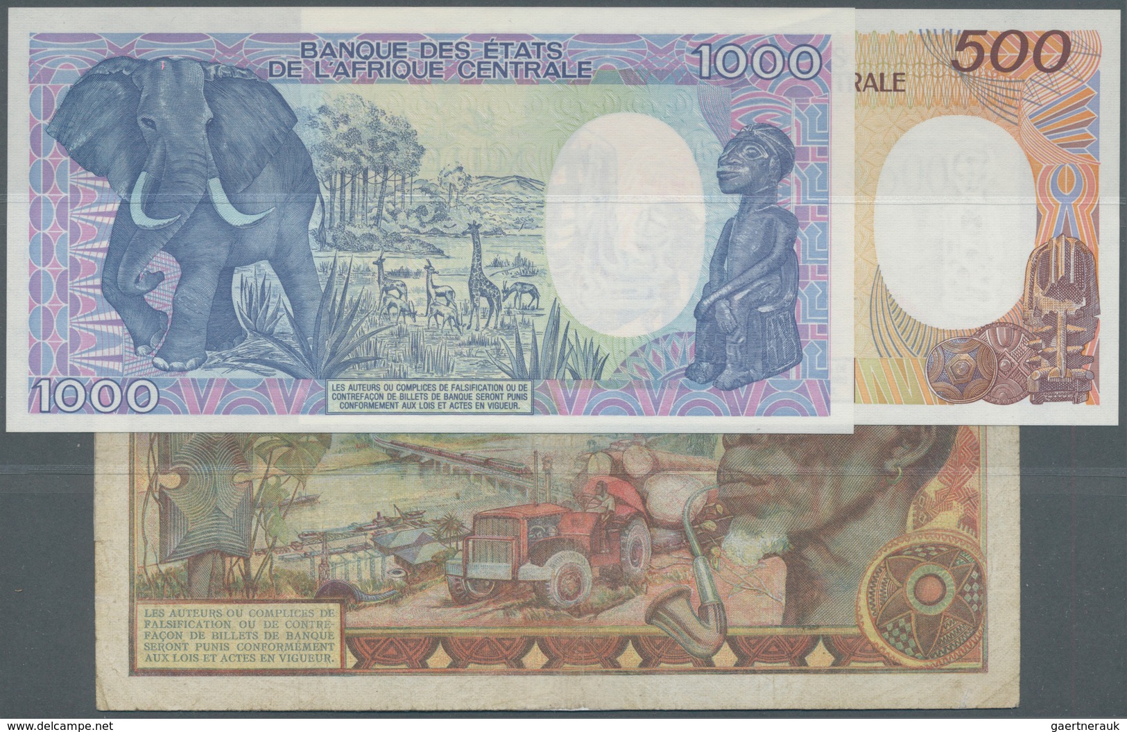 01271 Central African Republic / Zentralafrikanische Republik: Republique Centrafricaine Set With 3 Bankno - Centrafricaine (République)