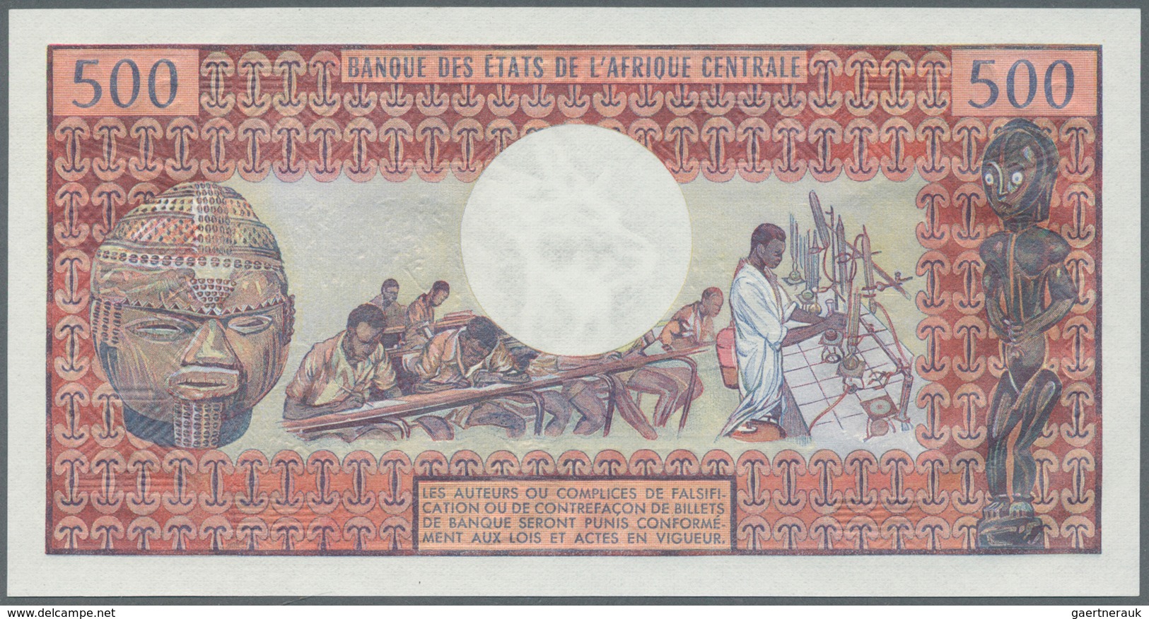 01318 Congo / Kongo: 500 Francs ND(1974) P. 2a In Very Crisp Condition: UNC. - Sin Clasificación