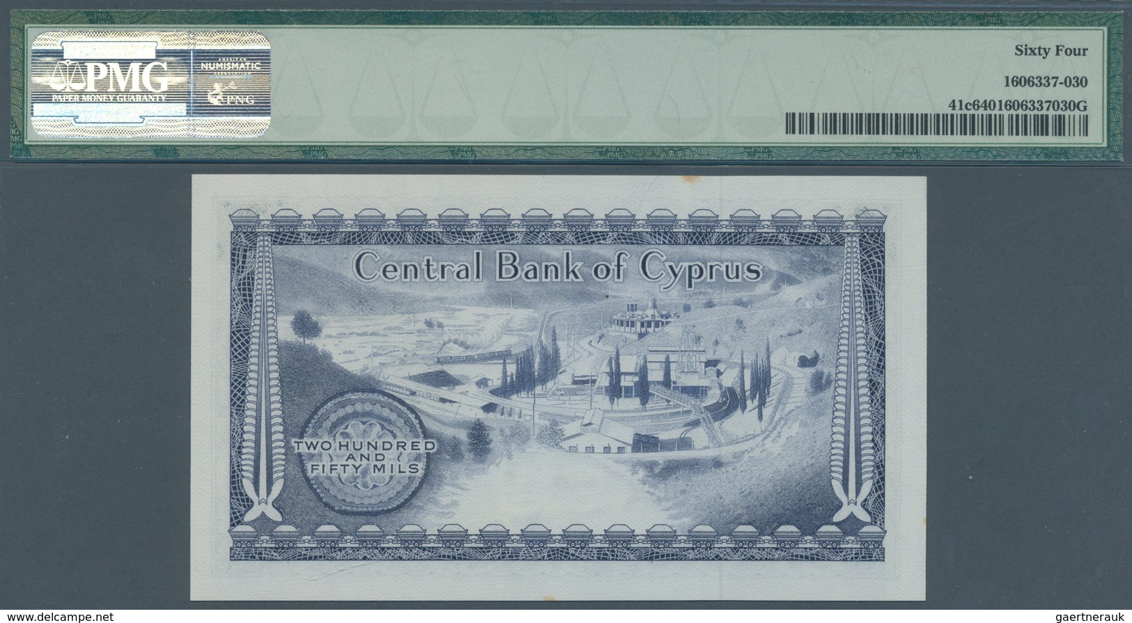 01345 Cyprus / Zypern: 250 Mils 1982 P. 41c In Condition: PMG Graded 64 Choice UNC. - Cipro