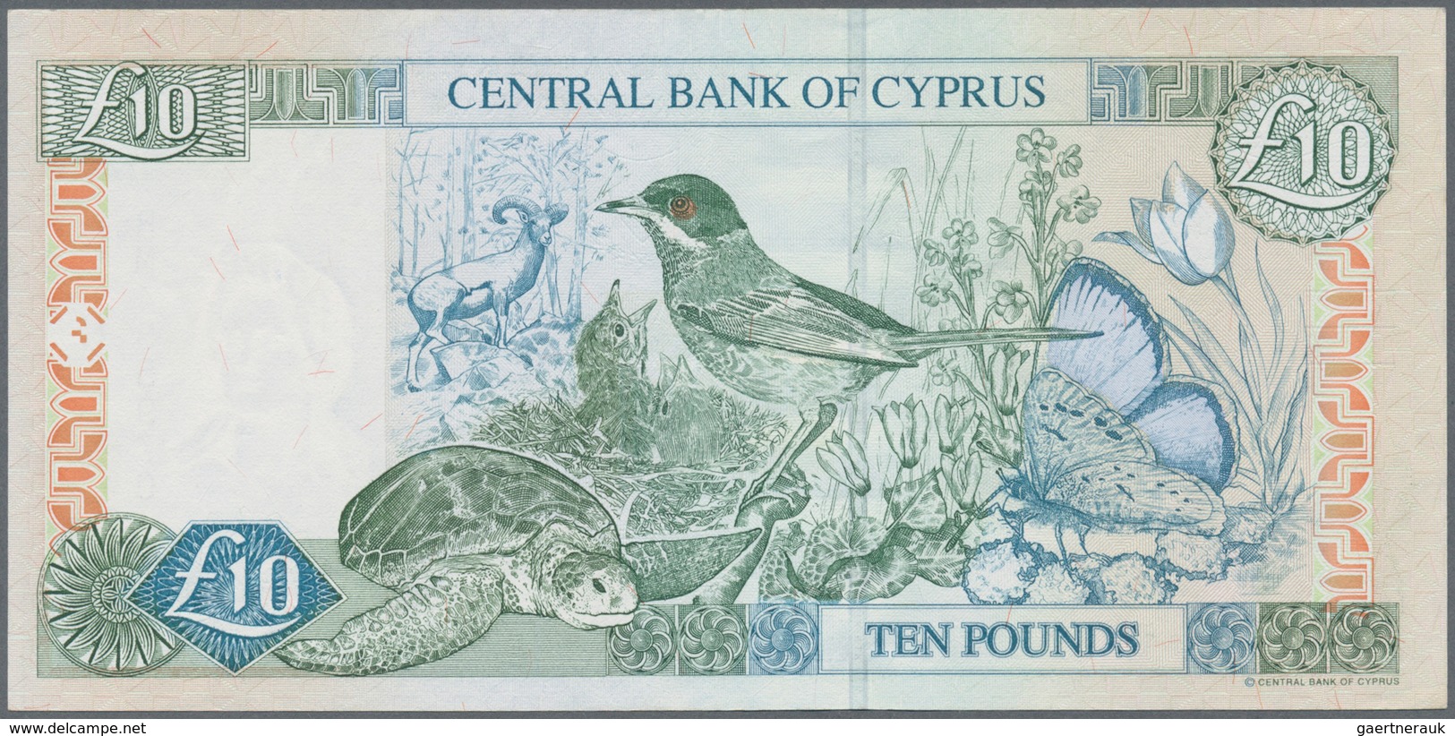 01348 Cyprus / Zypern: Set Of 4 Notes Containing 1 Pound 2004 (2x), 5 Pounds 2003 And 10 Pounds 2005, In C - Cyprus