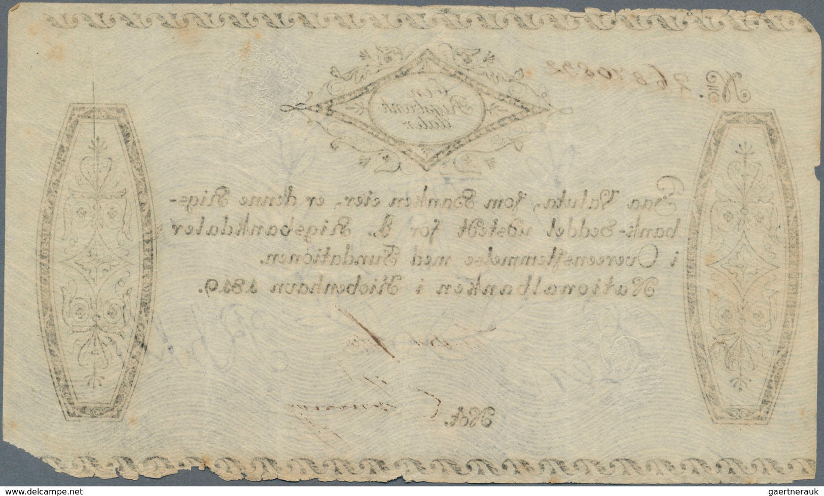 01350 Denmark  / Dänemark: 1 Rigsbankdaler 1819, P.A53, Great Condition For The Age Of The Note With Few M - Dinamarca