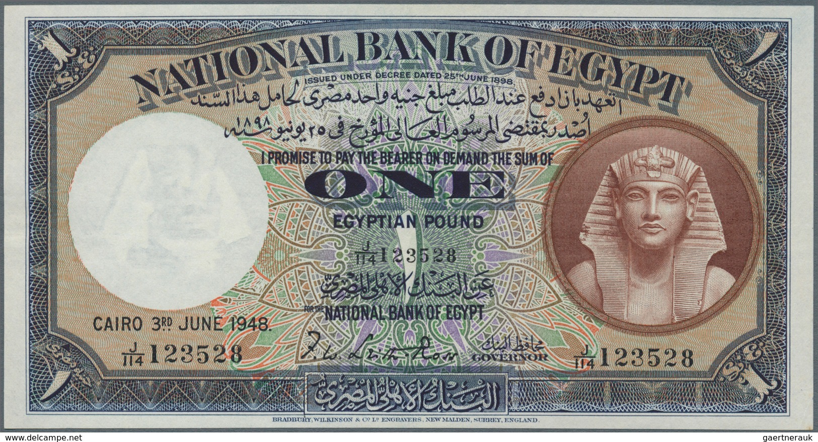 01395 Egypt / Ägypten: 1 Pound 1948 P. 22 In Condition: UNC. - Egypt