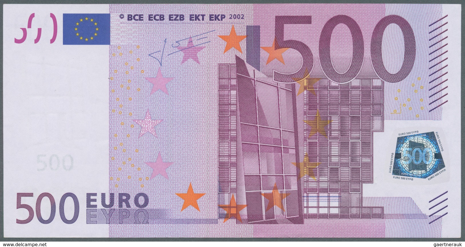 01423 EURO: 500 Euro P. 14x R014G2, In Condition: UNC. - Altri & Non Classificati