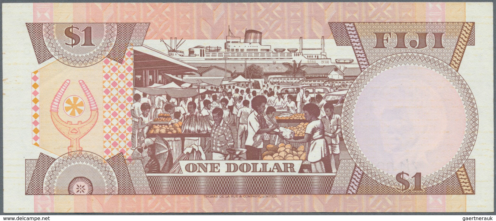 01449 Fiji: 1 Dollar 1980 Replacement Note Z/1 P. 76r In Condition: UNC. - Figi