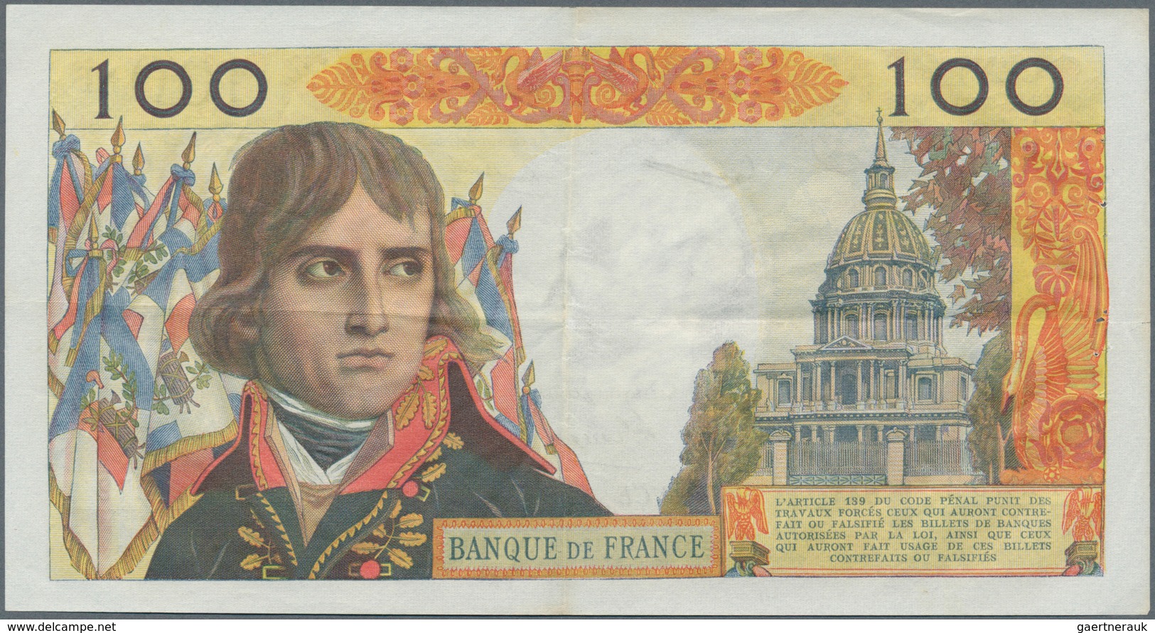 01498 France / Frankreich: 100 Nouvaux Francs 1960 P. 144, Very Crisp Original Paper, Pinholes And Minor B - Altri & Non Classificati