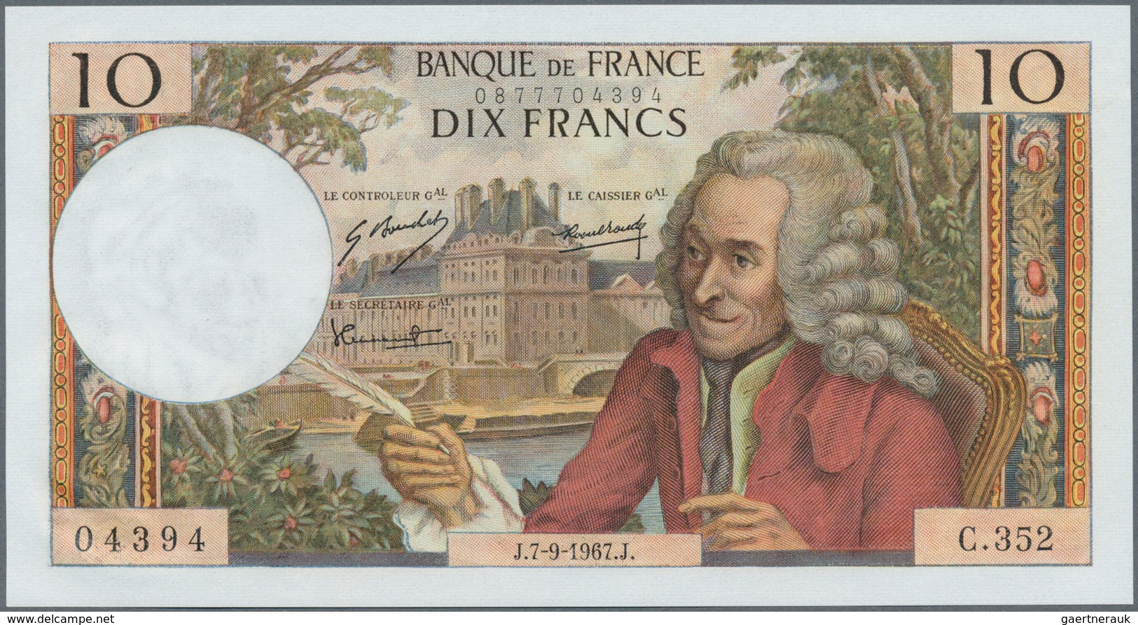 01502 France / Frankreich: 10 Francs 1967 P. 147c In Crisp Condition: UNC. - Altri & Non Classificati