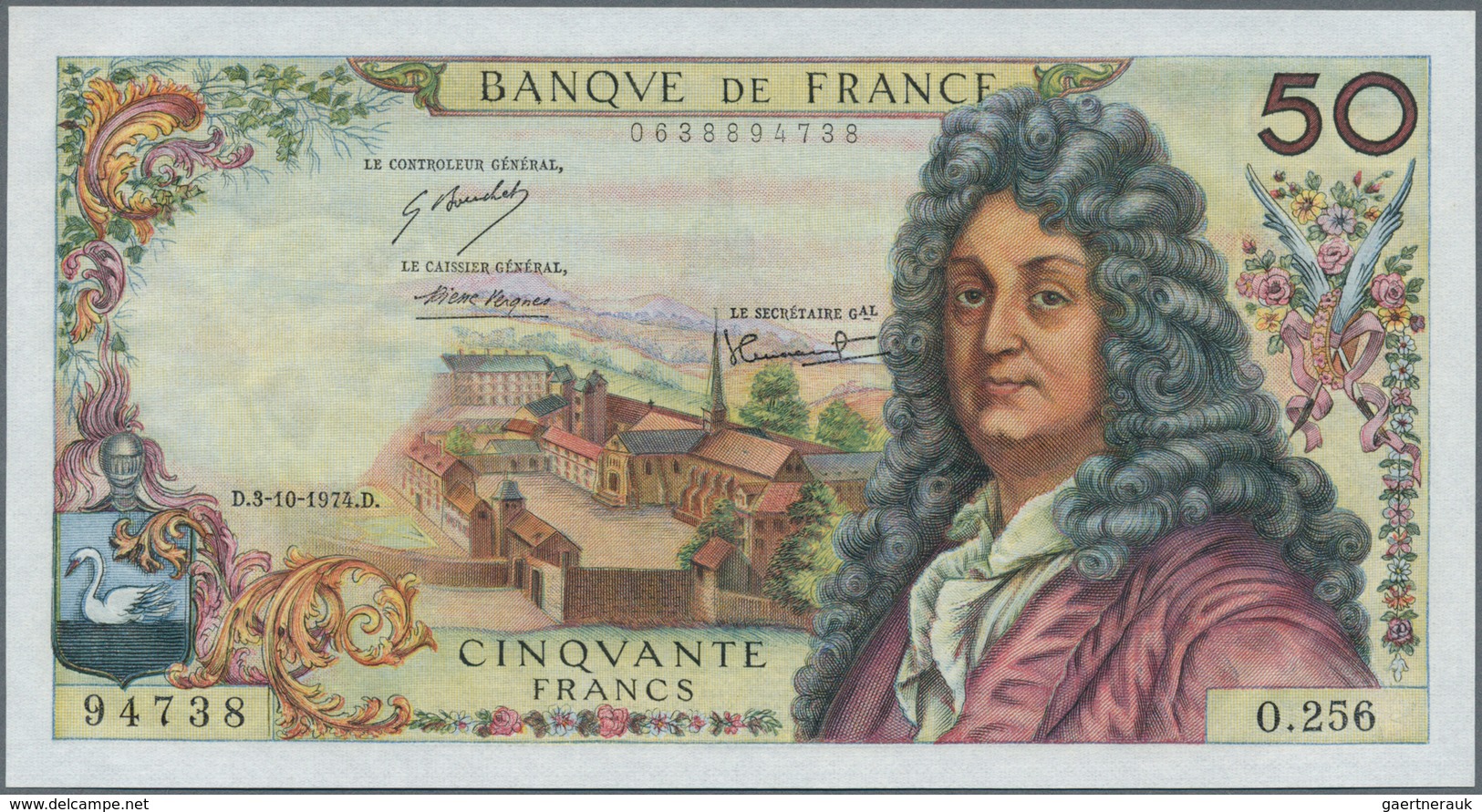 01503 France / Frankreich: 50 Francs 1974 P. 148d In Crisp Condition: UNC. - Andere & Zonder Classificatie