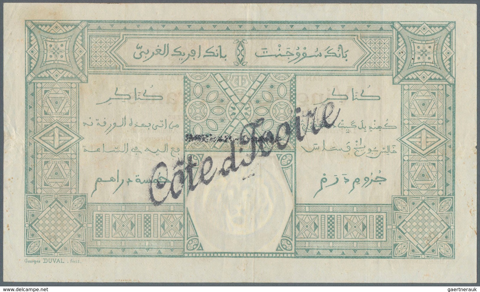 01557 French West Africa / Französisch Westafrika: Rare Issue 25 Francs 1923 DAKAR In Exceptional Conditoi - West African States