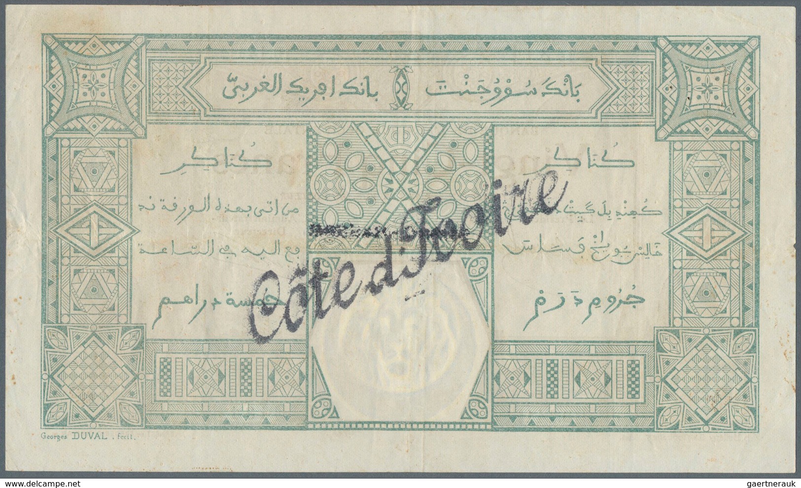 01557 French West Africa / Französisch Westafrika: Rare Issue 25 Francs 1923 DAKAR In Exceptional Conditoi - Stati Dell'Africa Occidentale