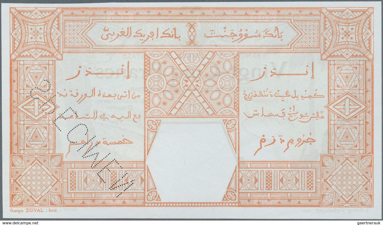 01559 French West Africa / Französisch Westafrika: 25 Francs 1920 DAKAR Specimen P. 7Bas, Highly Rare With - West African States
