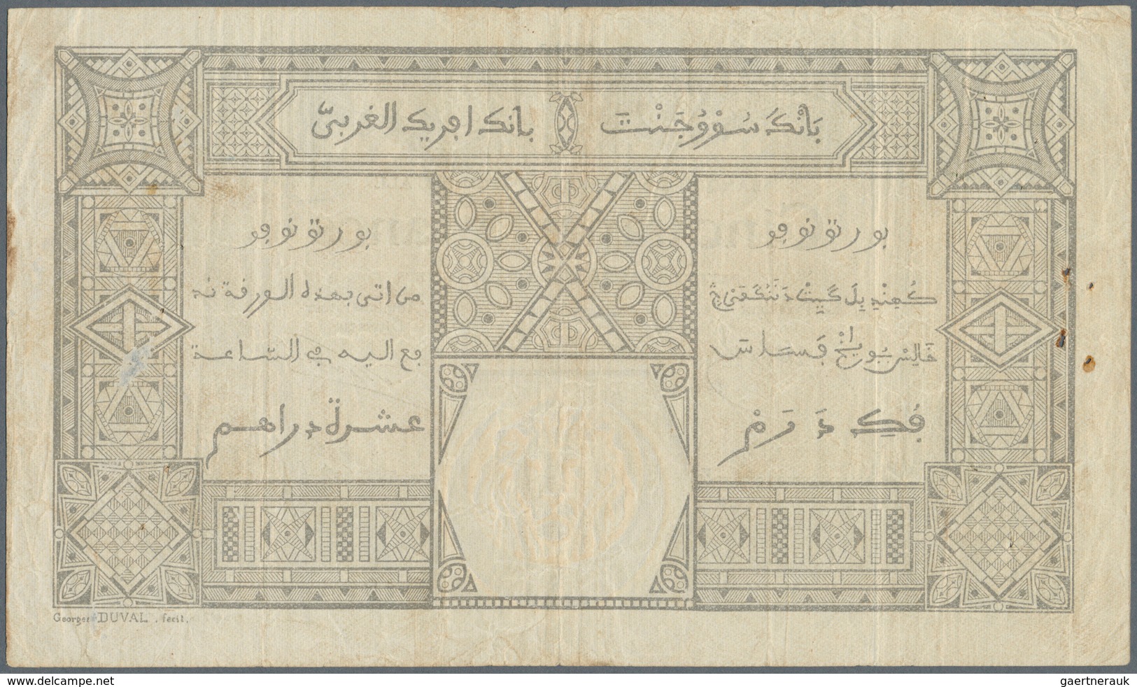 01578 French West Africa / Französisch Westafrika: 50 Francs 1924 PORTO-NOVO P. 10Eb, Used With Folds And - Estados De Africa Occidental