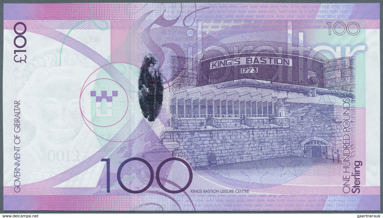 01609 Gibraltar: 100 Pounds 2011 P. 39 In Condition UNC. - Gibilterra