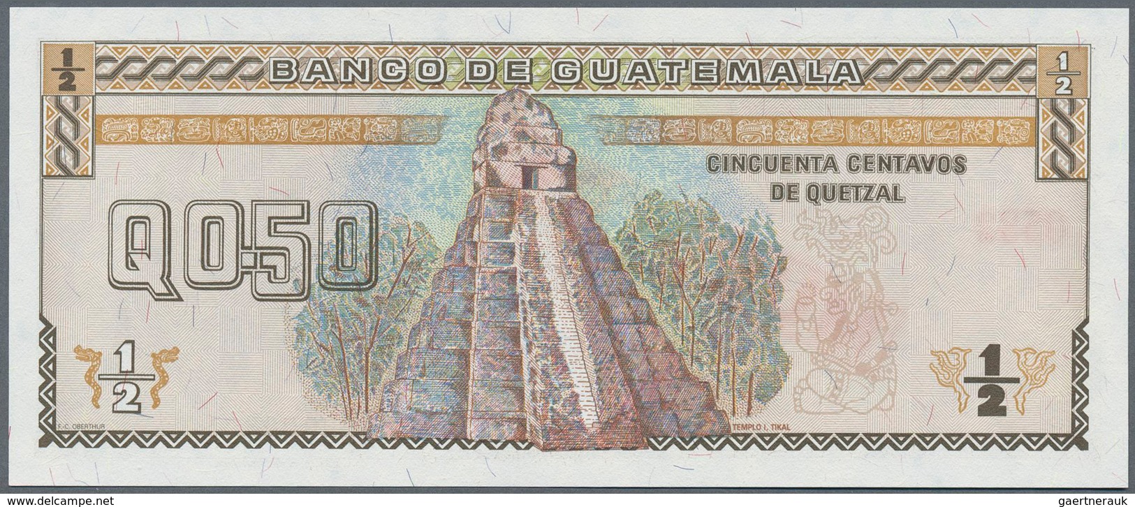 01659 Guatemala: 1/2 Quetzal 1992 Specimen P. 79s In Condition: UNC. - Guatemala