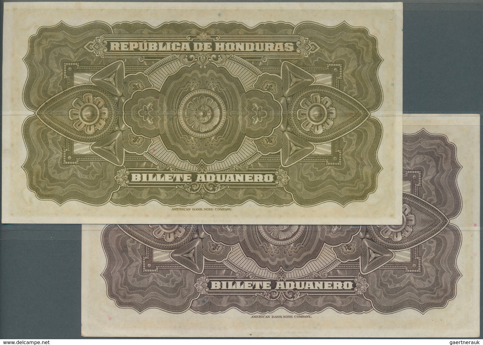01672 Honduras: Republica De Honduras - Billete Aduanero Pair With 2 And 5 Lempiras L.1937, P.S167, S168 I - Honduras