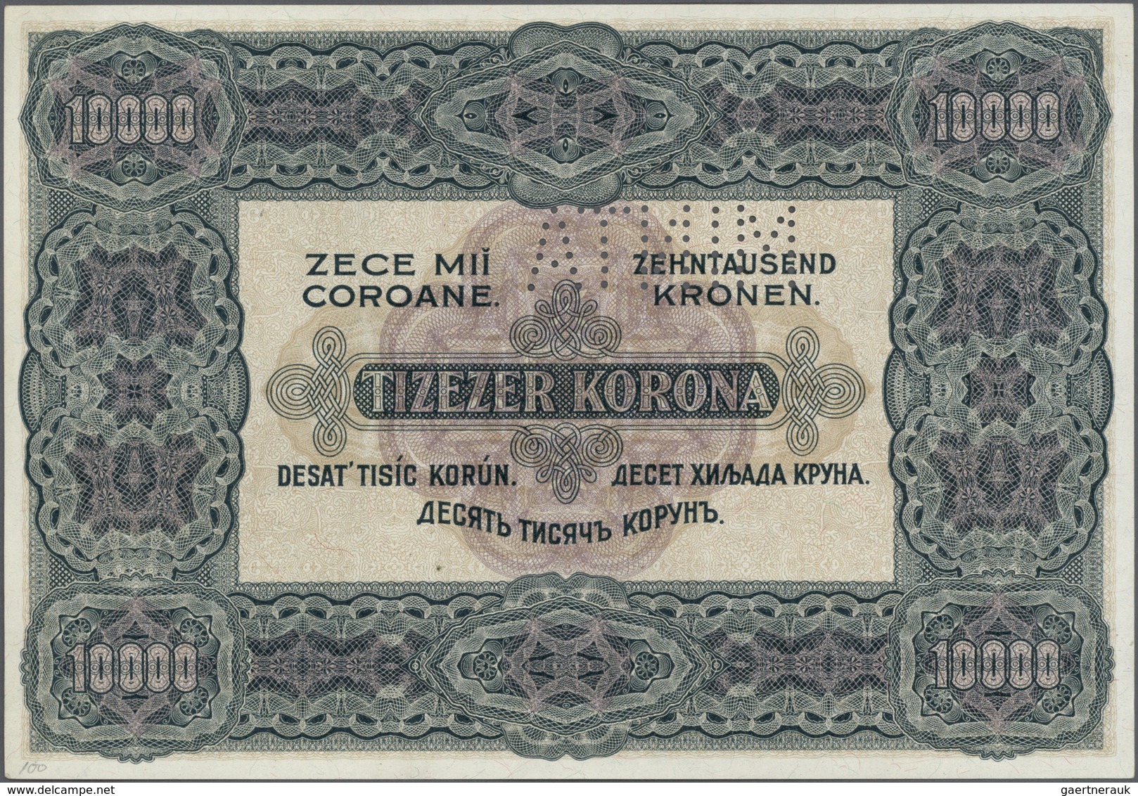 01690 Hungary / Ungarn: 10.000 Korona 1920 Specimen P. 68s In Condition: AUNC. - Hongarije