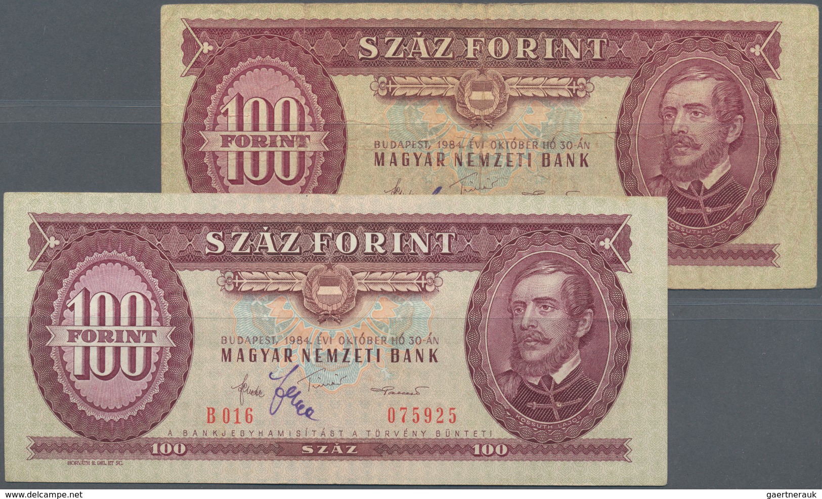 01710 Hungary / Ungarn: Very Interesting Set With 4 Banknotes, Comprising 2 X 50 Forint 1986 And 2 X 100 F - Hungría