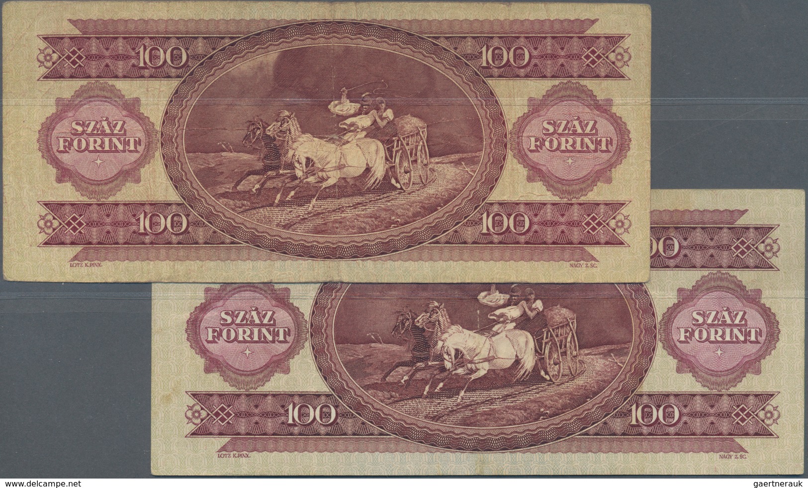 01710 Hungary / Ungarn: Very Interesting Set With 4 Banknotes, Comprising 2 X 50 Forint 1986 And 2 X 100 F - Hungary