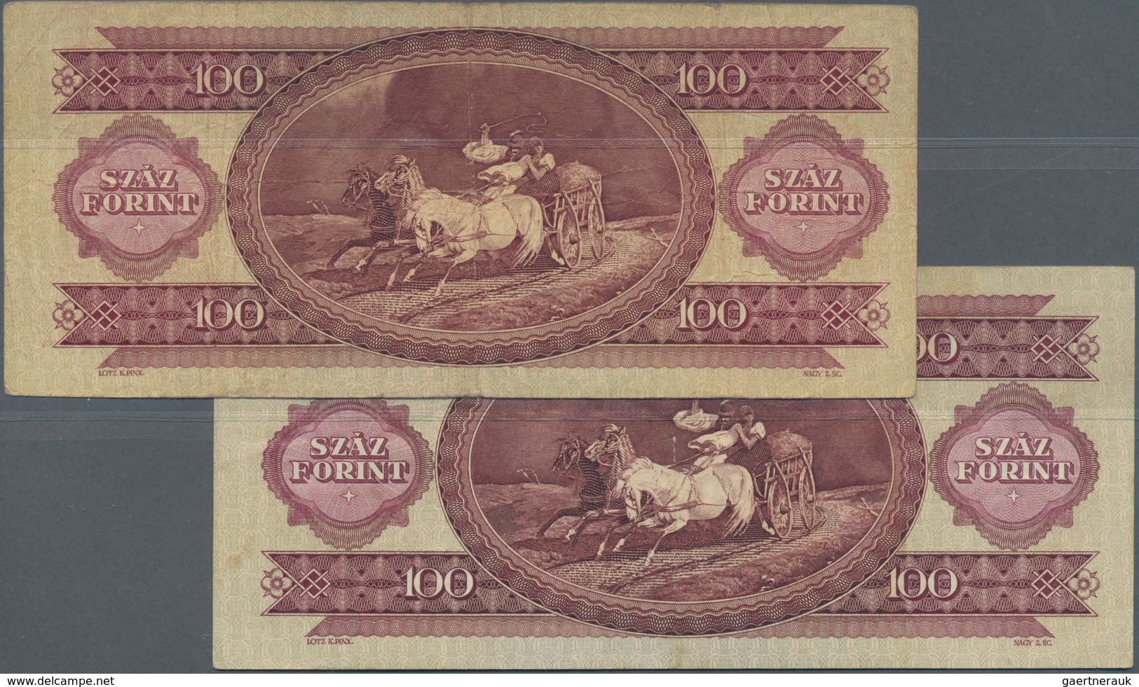 01710 Hungary / Ungarn: Very Interesting Set With 4 Banknotes, Comprising 2 X 50 Forint 1986 And 2 X 100 F - Hungría