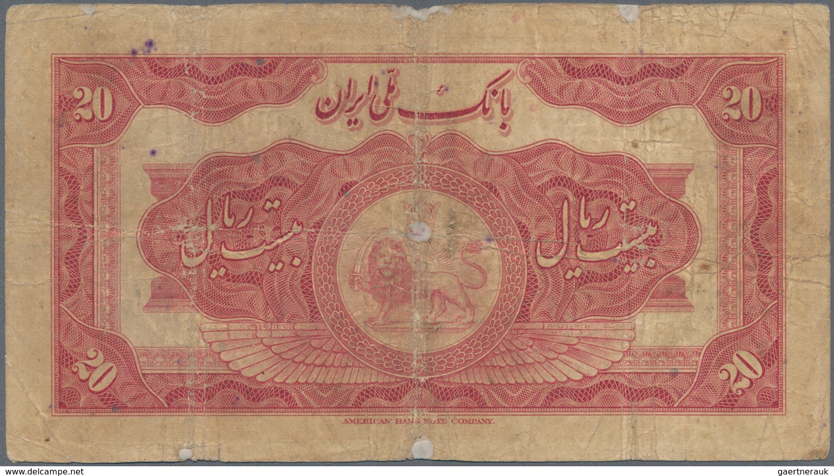 01791 Iran: Bank Melli Iran Pair With 10 And 20 Rials SH1313, P.25a, 26b, Both With Several Handling Trace - Irán