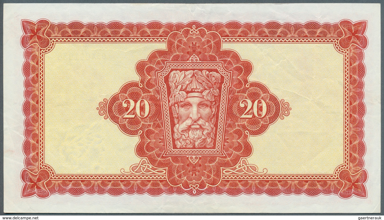 01816 Ireland / Irland: 20 Pounds 1976 P. 67c, Folds And Creases In Paper But No Holes Or Tears, Still Ori - Irlanda