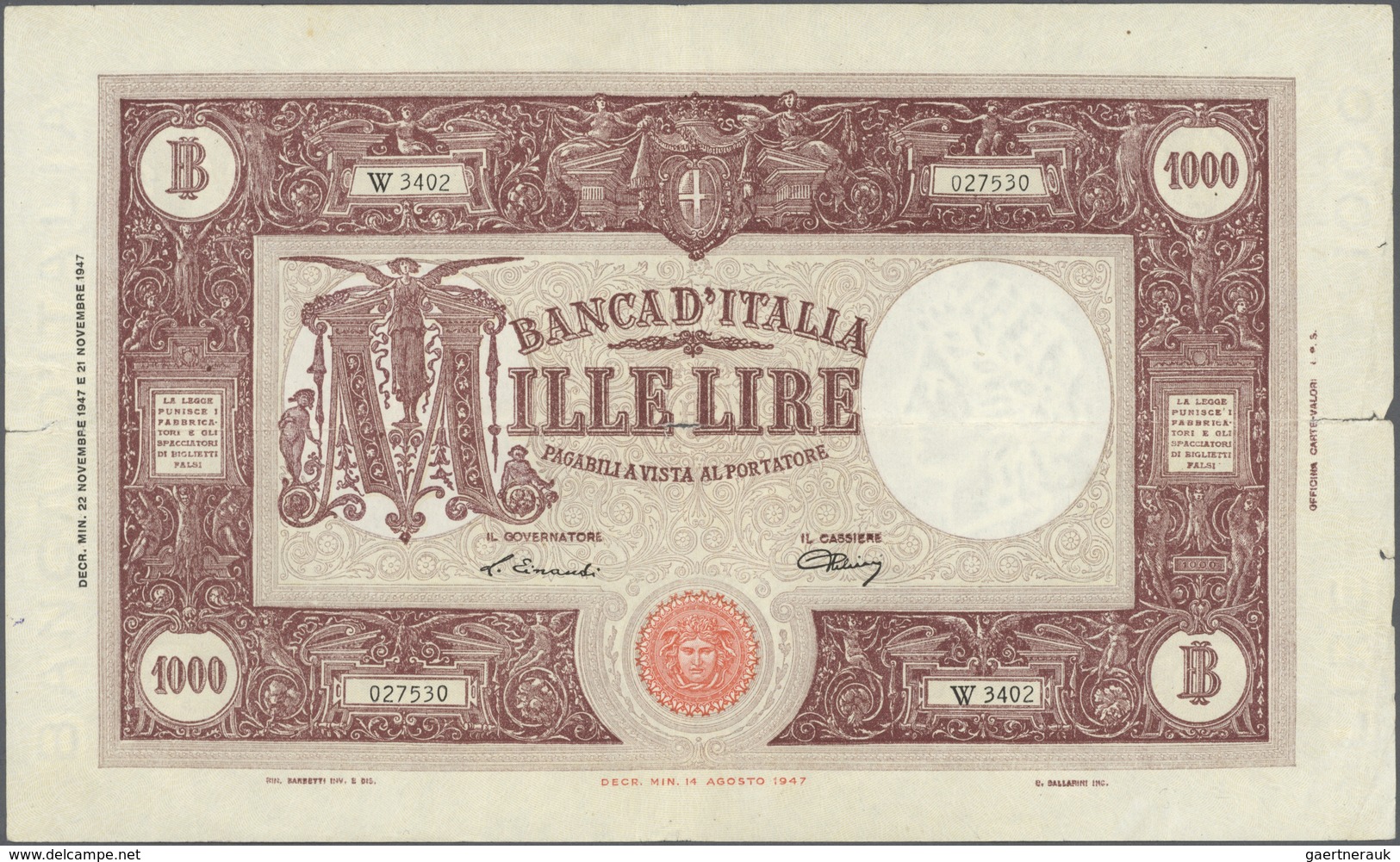 01876 Italy / Italien: Large Lot Of 14 Mostly Different Issues Of 1000 Lire From P. 62 To 81, Containing T - Otros & Sin Clasificación