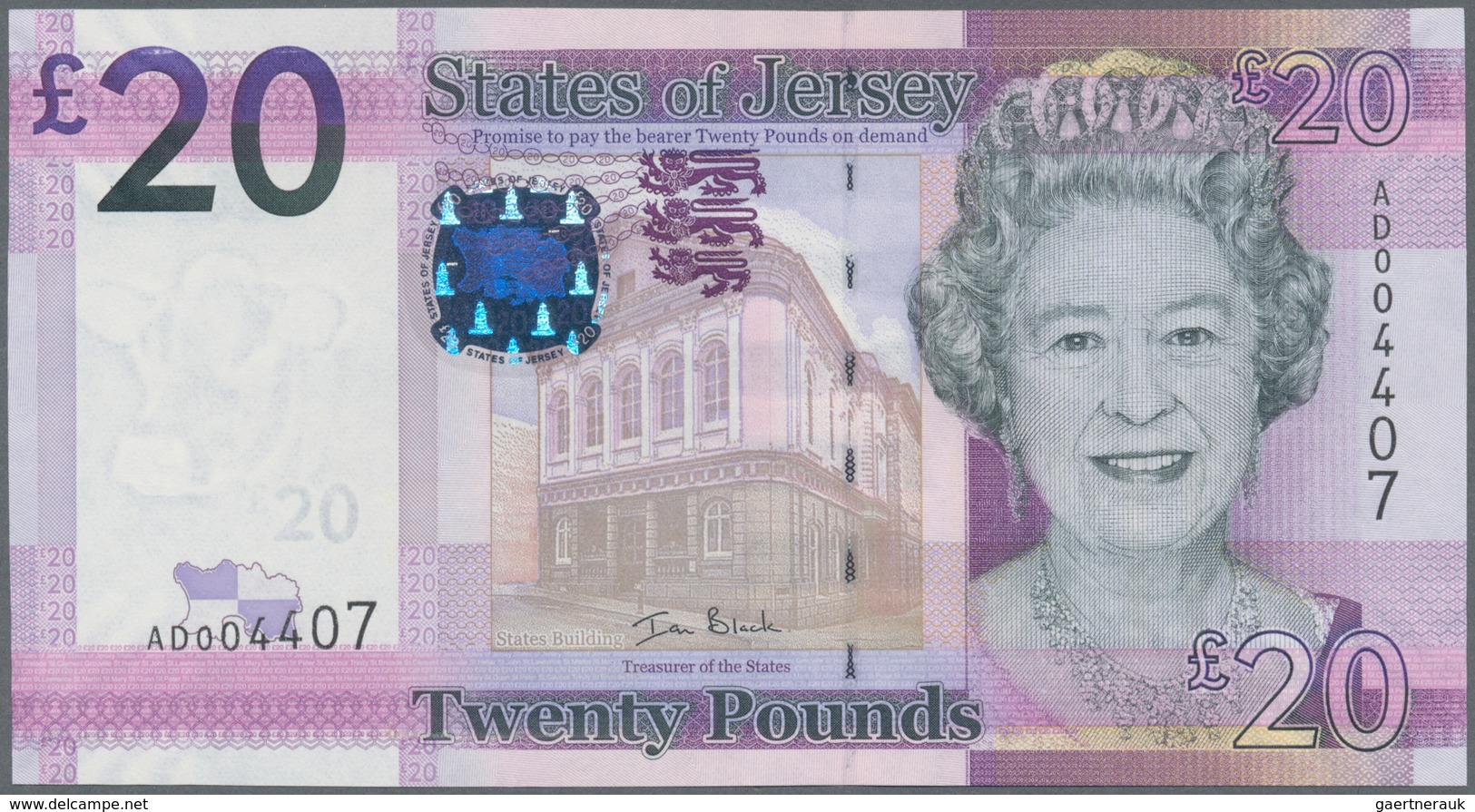 01901 Jersey: Set With 5 Banknotes 1, 5, 10, 20 And 50 Pounds ND(2010), P.32-36, All In Perfect UNC Condit - Otros & Sin Clasificación