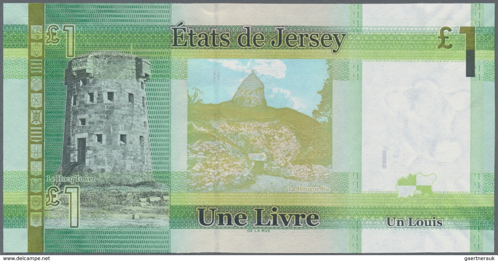 01901 Jersey: Set with 5 Banknotes 1, 5, 10, 20 and 50 Pounds ND(2010), P.32-36, all in perfect UNC condit