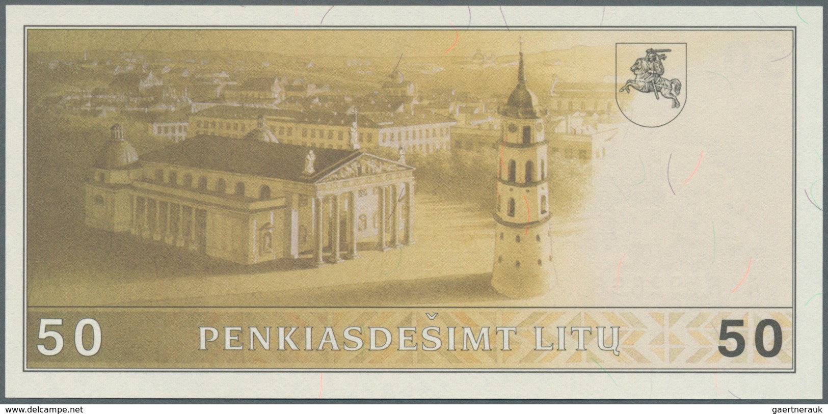 01932 Lithuania / Litauen: 50 Litu 1991 P. 49 In Condition: UNC. - Litouwen