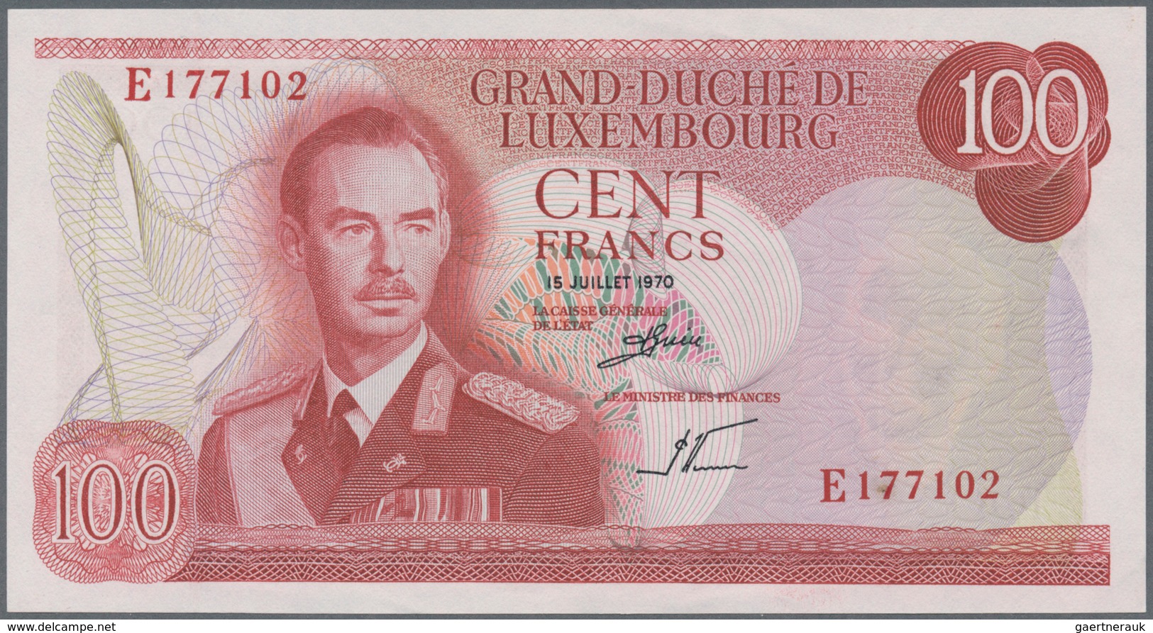 01946 Luxembourg: Set Of 4 Notes 3x Different Issues Francs 1970/80 (in Used Condition) P. 56-58 And A Not - Luxemburg