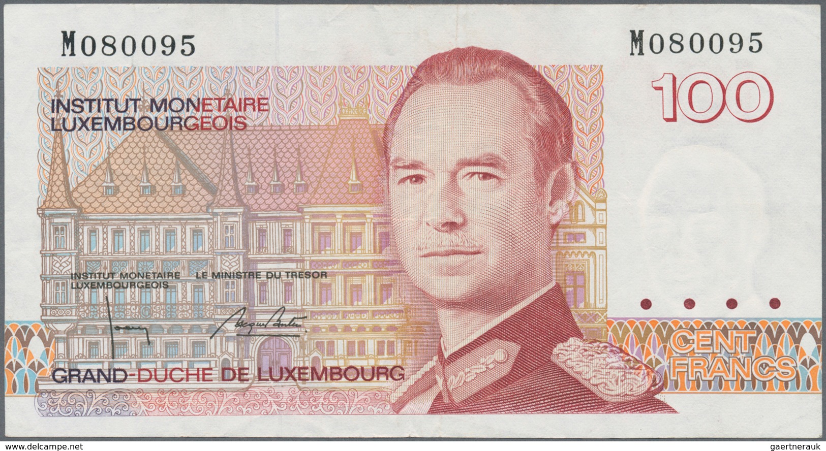 01946 Luxembourg: Set Of 4 Notes 3x Different Issues Francs 1970/80 (in Used Condition) P. 56-58 And A Not - Luxemburg