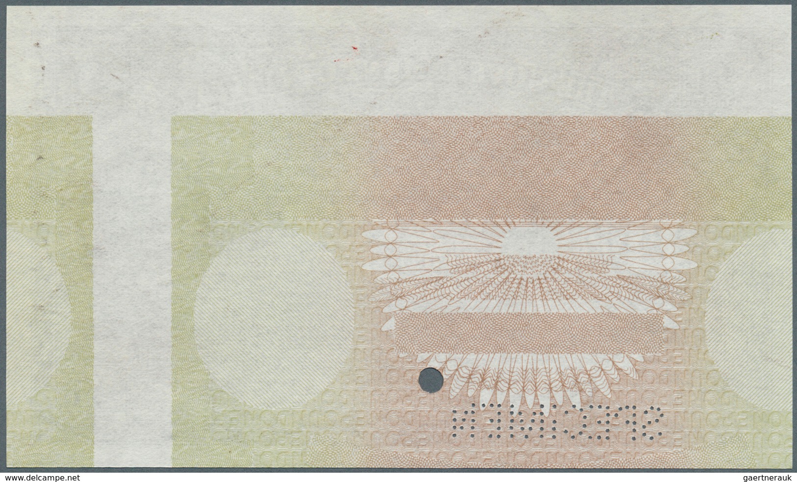 02008 Malta: 1 Pound ND Color Trial P. 14ct With Specimen Perforation At Lower Border, Crisp Original Pape - Malta