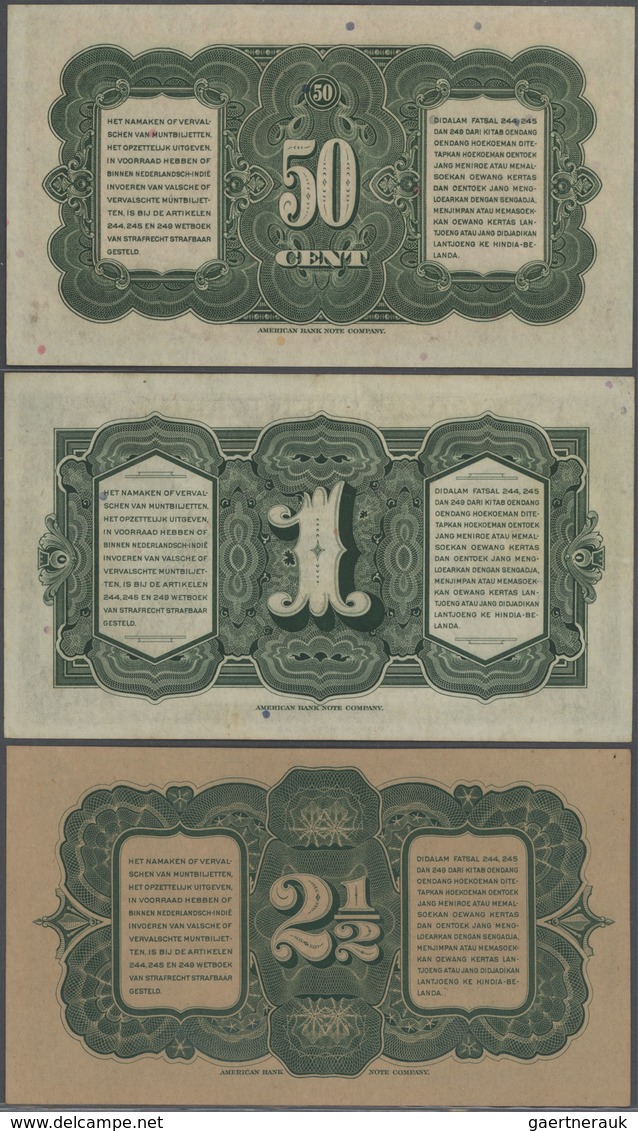 02054 Netherlands Indies / Niederländisch Indien: Set With 7 Banknotes Series 1943 Comprising 50 Cent, 1, - Indes Neerlandesas