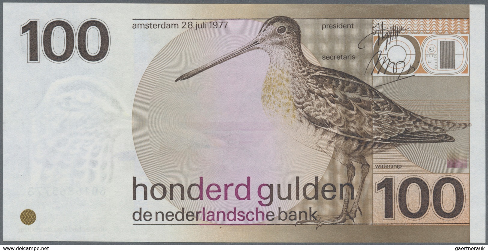 02078 Netherlands / Niederlande: Set Of 2 Notes 100 Gulden 1977 & 10 Gulden 1997 P. 97, 99, Both In Condit - Otros & Sin Clasificación