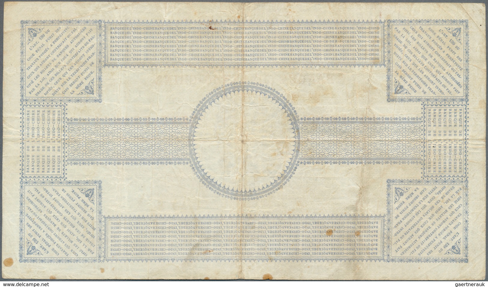 02090 New Caledonia / Neu Kaledonien: 100 Francs 1914 Noumea Banque De L'Indochine P. 17, Dated 10.03.1914 - Nouméa (Nuova Caledonia 1873-1985)