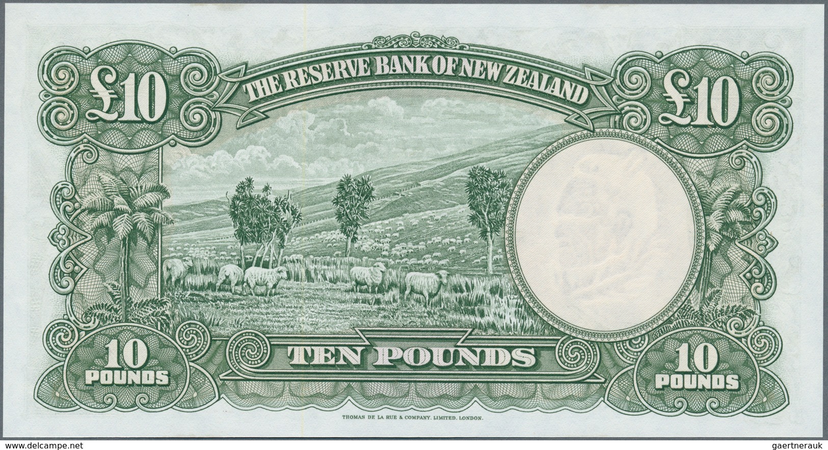 02115 New Zealand / Neuseeland: 10 Pounds ND(1940-67) P. 161d, In Condition: UNC. - New Zealand