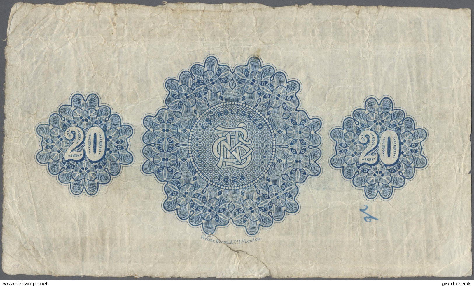 02142 Northern Ireland / Nordirland: 20 Pounds 1921 P. 174, Northern Bank Limited, Used With Folds And Cre - Andere & Zonder Classificatie