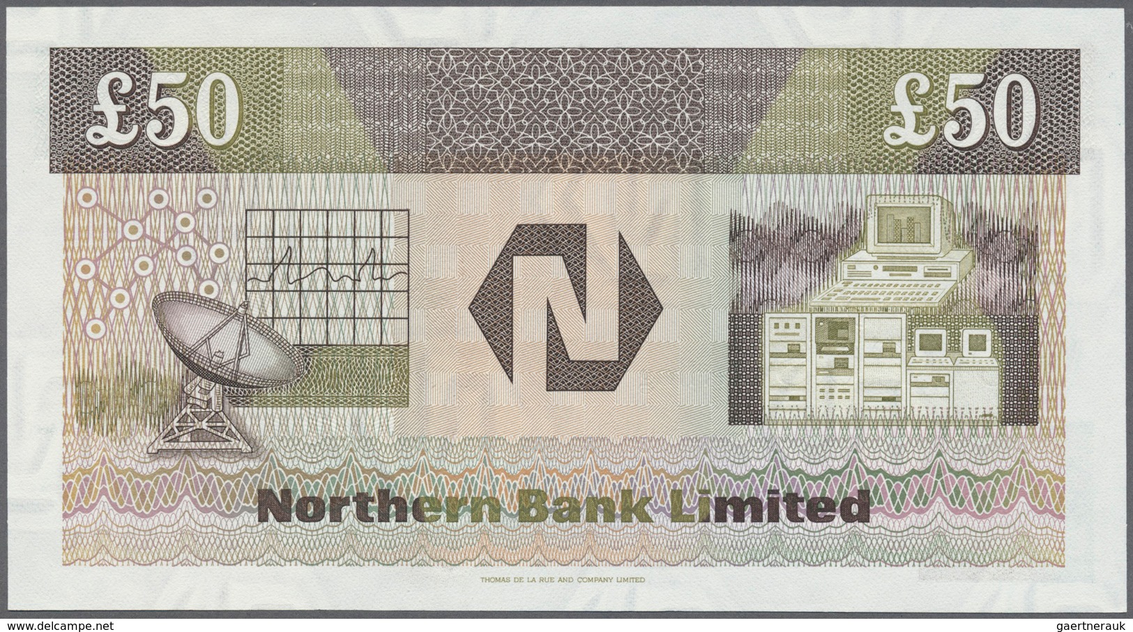 02148 Northern Ireland / Nordirland: 50 Pounds 1990 P. 196a, Northern Bank Limited, In Condition: UNC. - Other & Unclassified