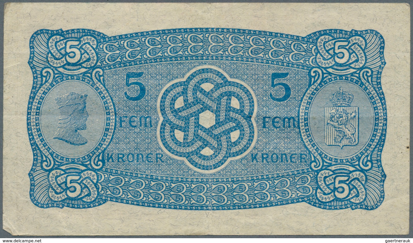 02168 Norway / Norwegen: Set Of 6 Pcs Used Banknotes Containing 2x 50 Kroner 1942 And 1943, 2x 5 Kroner 19 - Noorwegen