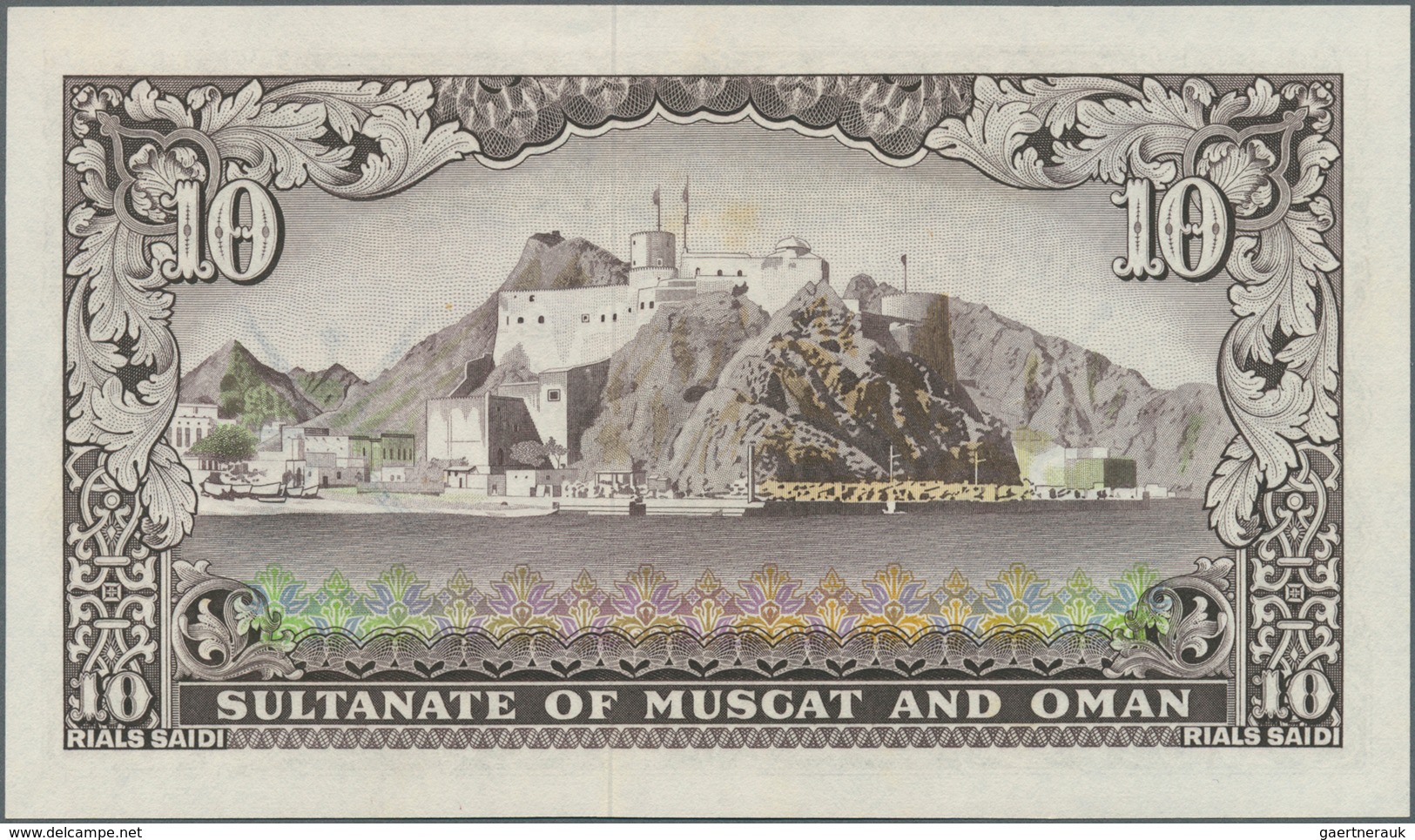 02178 Oman: 10 Rials Muscat & Oman ND P. 6 In Condition: UNC. - Oman