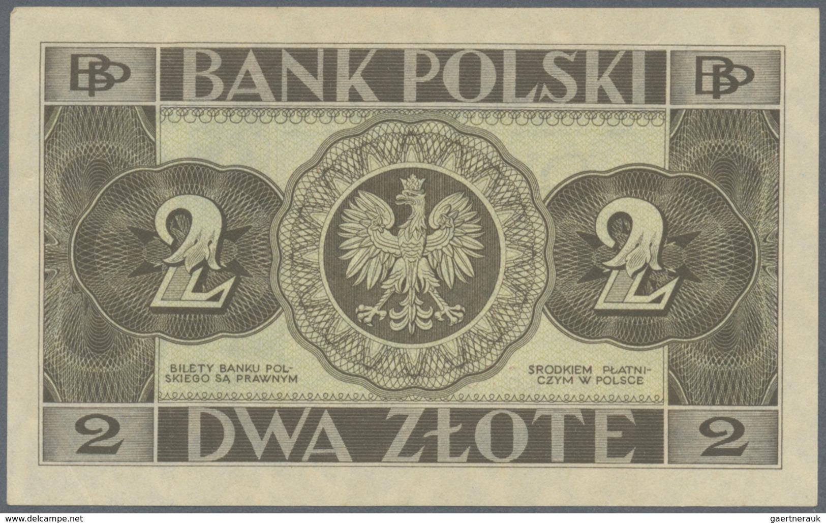 02204 Poland / Polen: Pair With 2 Zlote 1936 P.76a (XF+) And 20 Zlotych 1936 P.77 (VF) (2 Pcs.) - Polonia