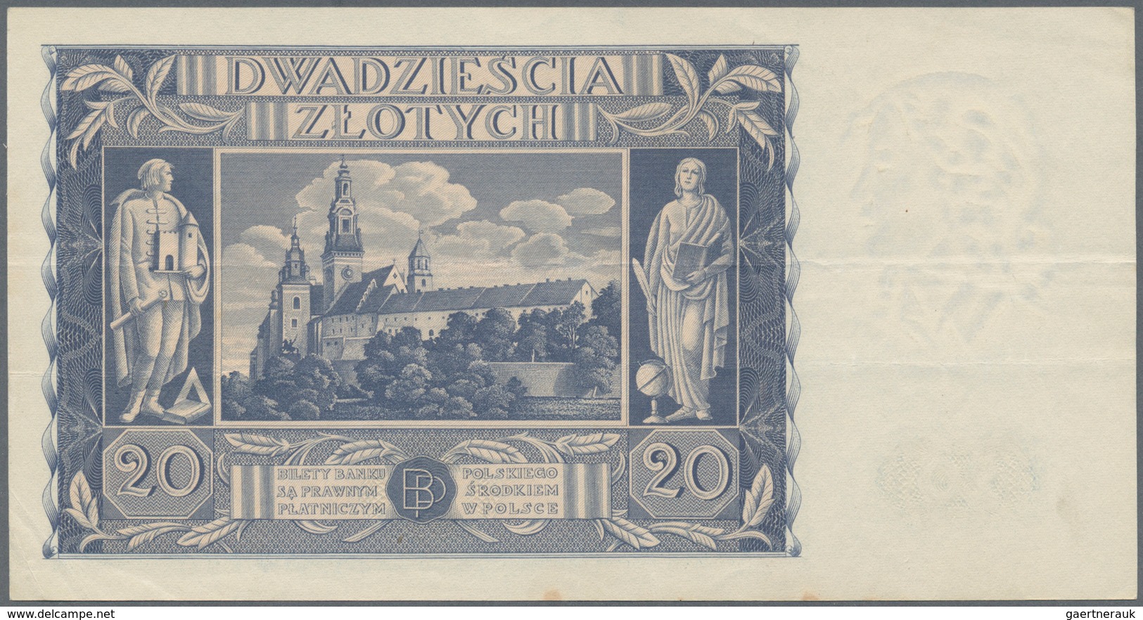 02204 Poland / Polen: Pair With 2 Zlote 1936 P.76a (XF+) And 20 Zlotych 1936 P.77 (VF) (2 Pcs.) - Polonia