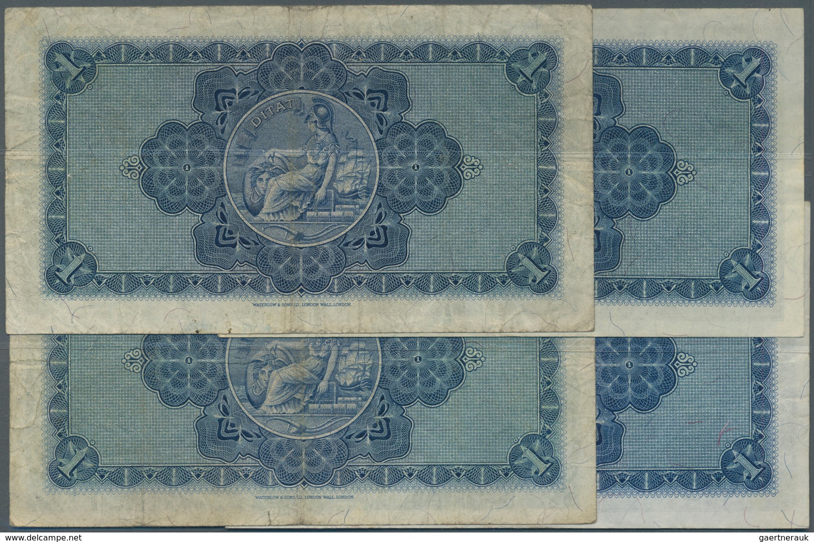 02321 Scotland / Schottland: Set Of 4 Notes The British Linen Bank Containing 4x 1 Pound With Different Da - Altri & Non Classificati