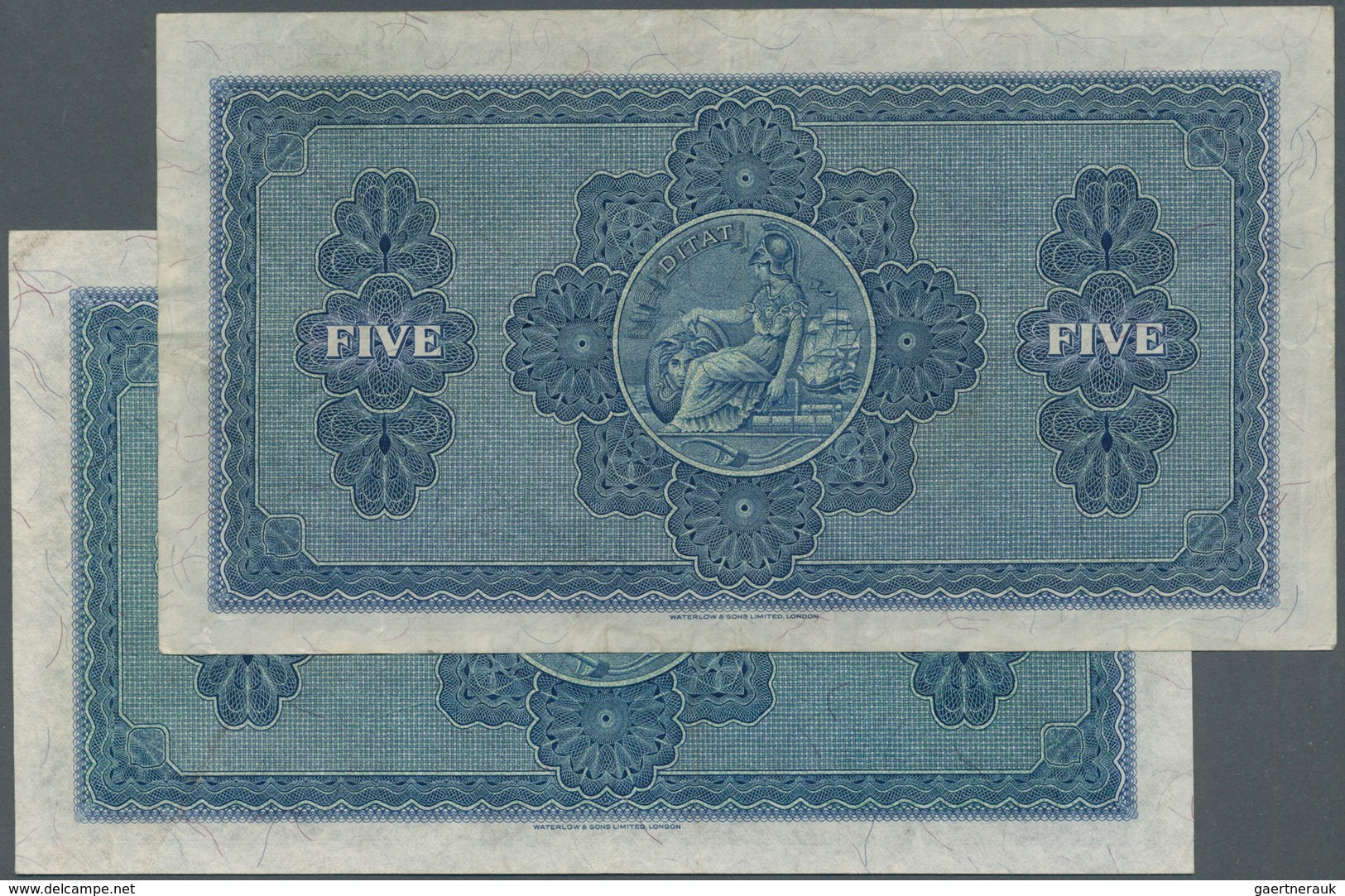 02323 Scotland / Schottland: Set Of 2 Notes The British Linen Bank 5 Pounds 1959 P. 161b, In Used Conditio - Otros & Sin Clasificación