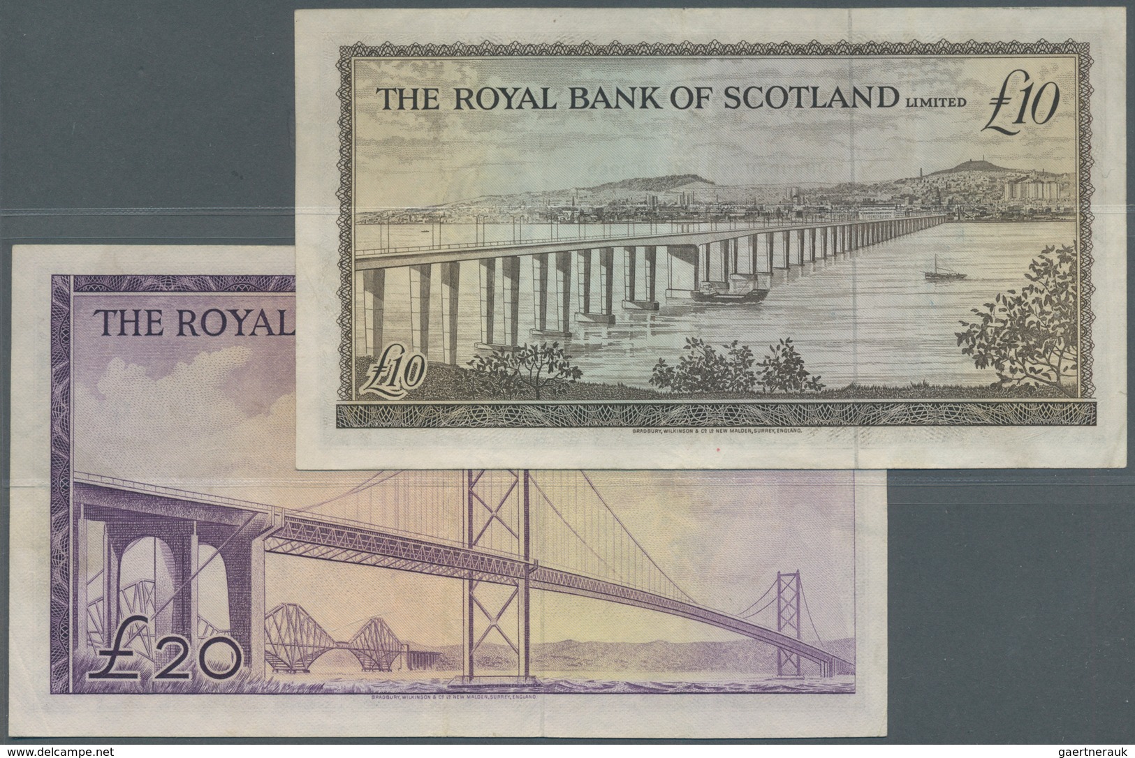 02337 Scotland / Schottland: Set Of 2 Notes The Royal Bank Of Scotland Limited Containing 10 Pounds 1969 A - Altri & Non Classificati